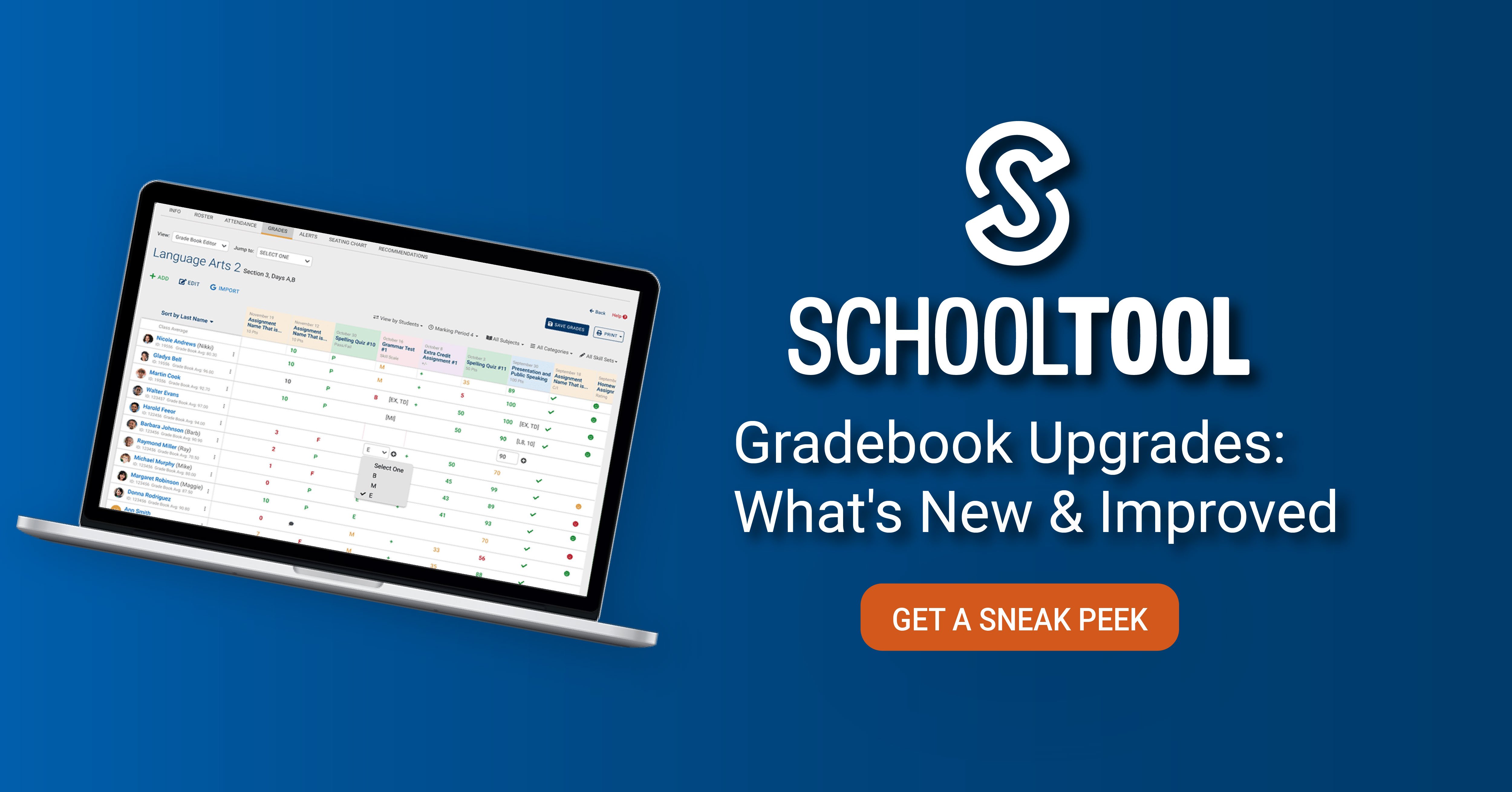 SchoolTool Gradebook Upgrades What's New & Improved